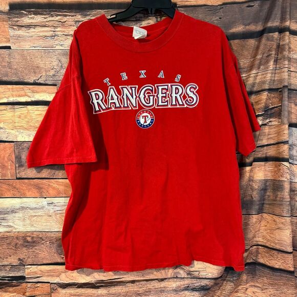 CSA Other - CSA T-Shirt Men's Red XL Texas Rangers Baseball 100% Cotton Fan Tee